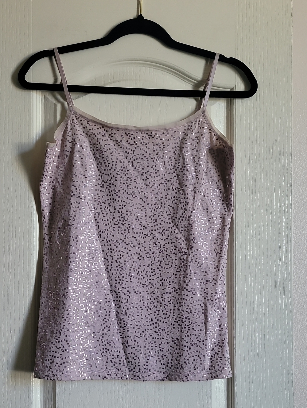 Ann Taylor Lavender Sequin Cami Top